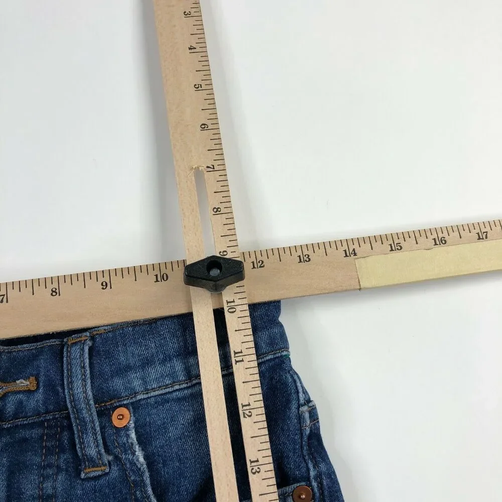 Madewell High Rise The Perfect Vintage Crop Jeans 23 (Actual 24W 20.5L) Raw Hem